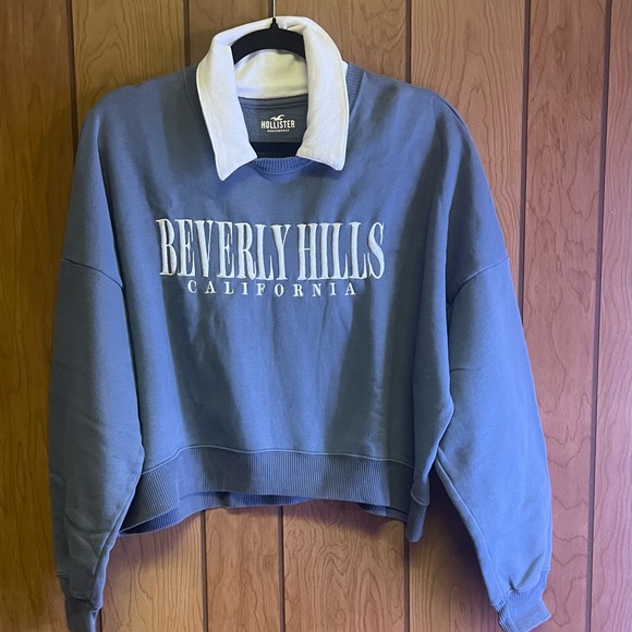 Hollister Sweaters - Hollister Women's Beverly Hills Blue Sweater